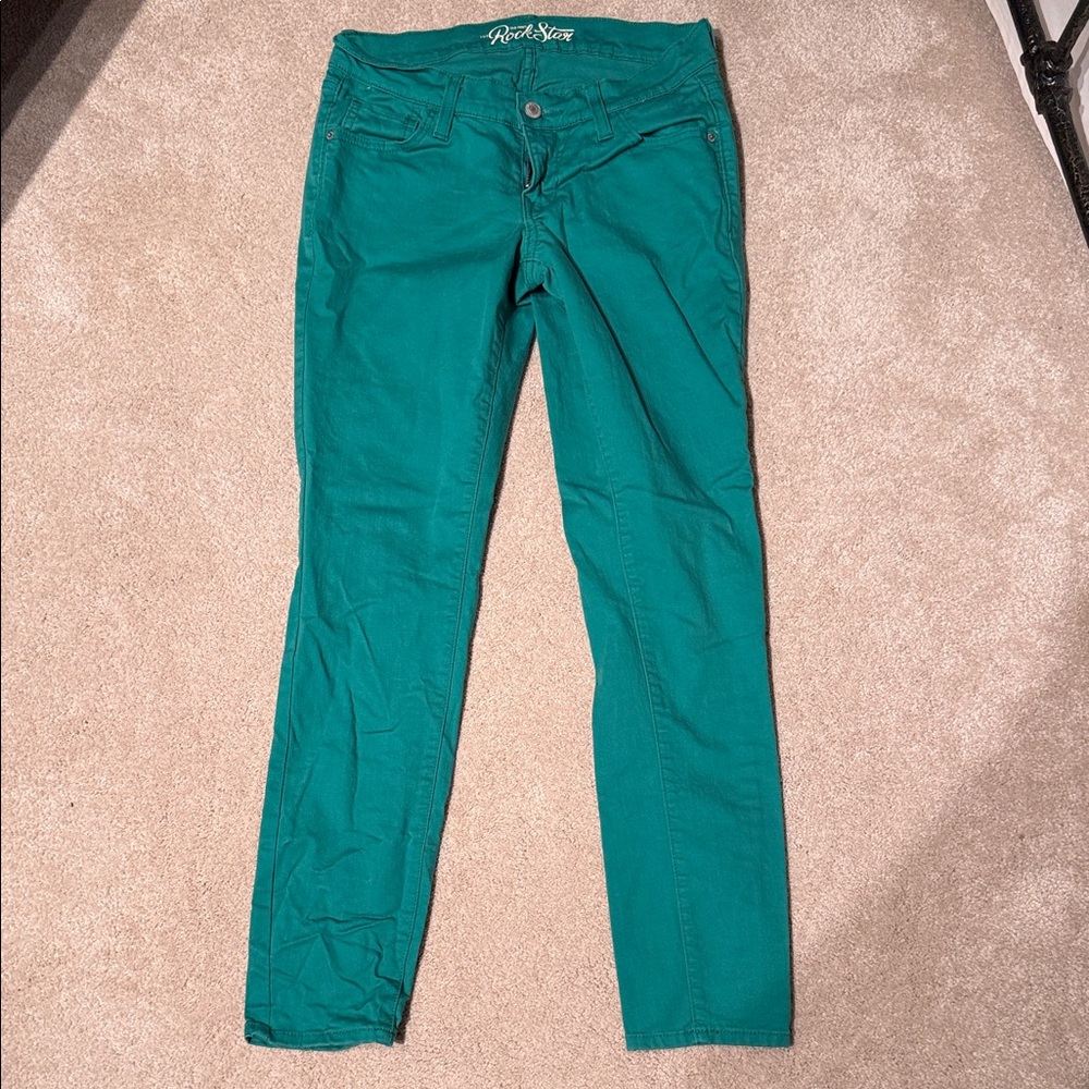 Old Navy Women's Skinny Pants in Vibrant Teal